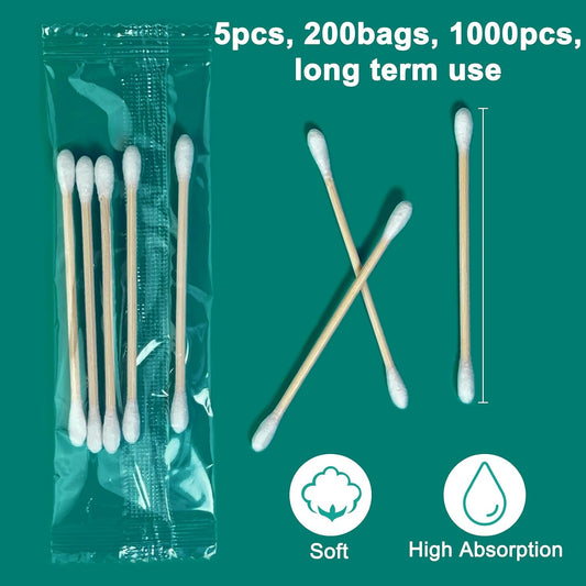 Eyxformula Individually Wrapped Cotton Swabs, 1000 Count Travel Size Swabs