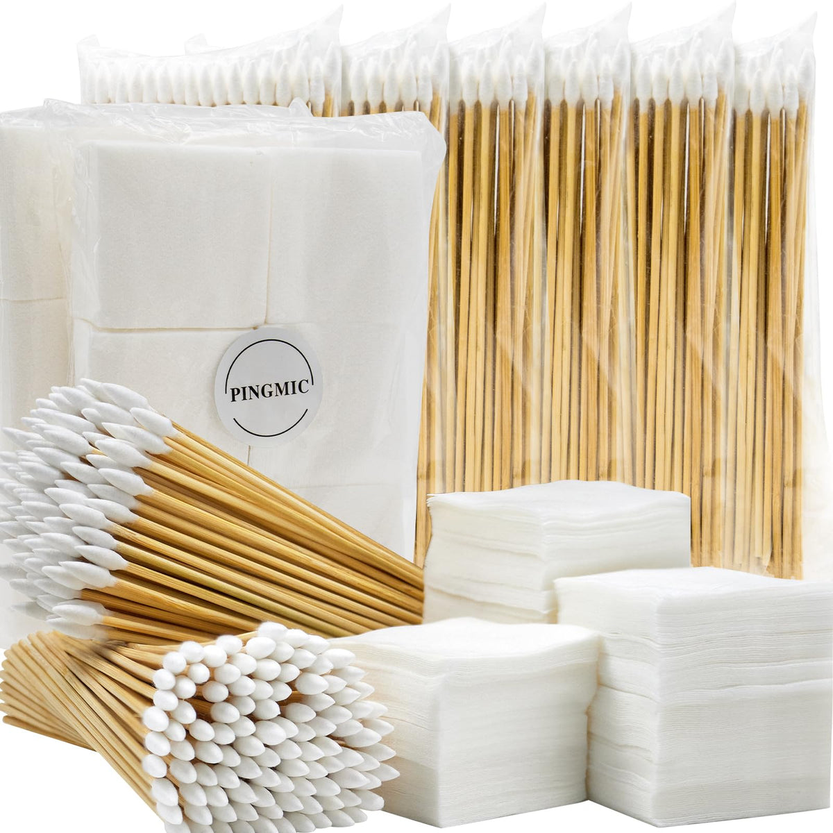 Gun Cleaning Supplies - Gun Cleaning Patches and Long Cotton Swabs Set