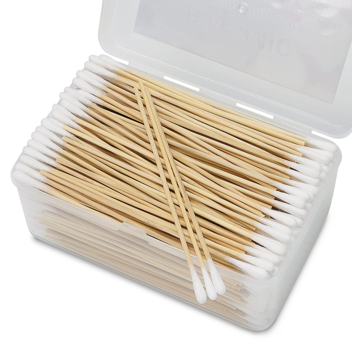 1000PCS 6 Inch Cotton Swabs, Long Cotton Swab with Bamboo Sticks