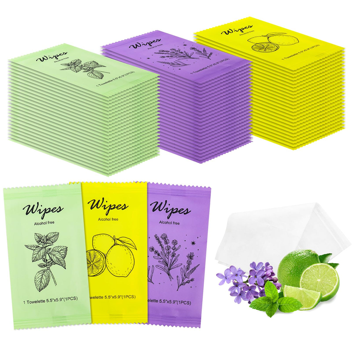 Individual Hand Wipes Wet Wipes Travel Size,Wet Wipes Individually Wrapped