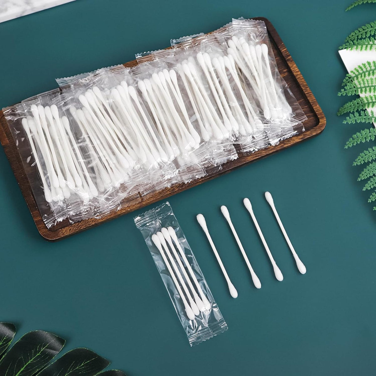 200 Pack Cotton Swabs, Individually Wrapped Cotton Swab