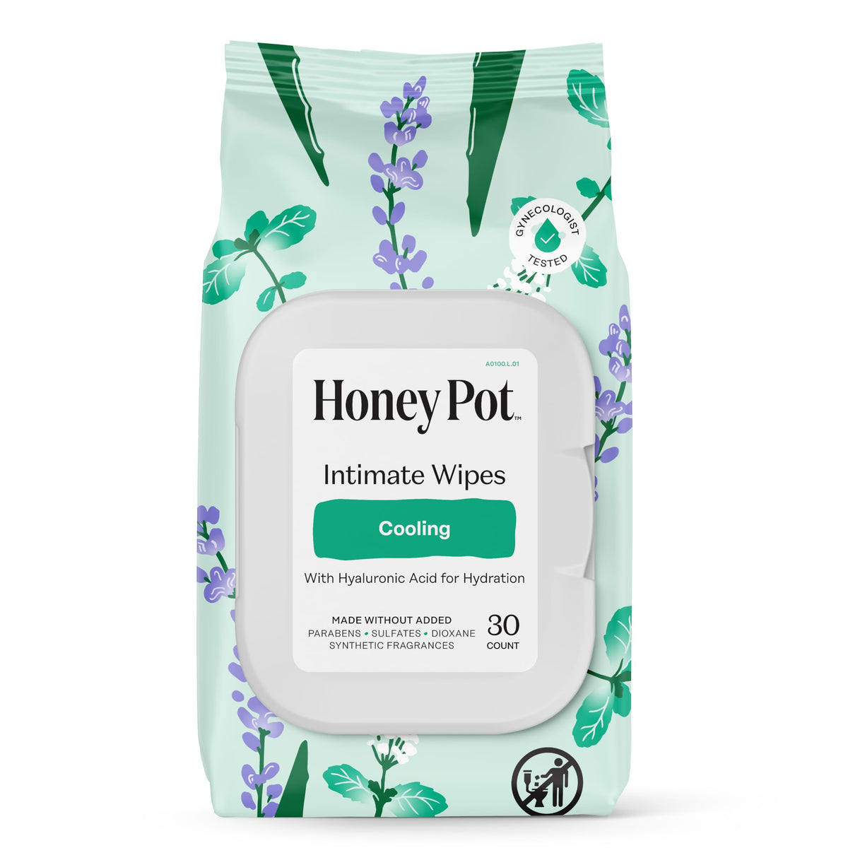 The Honey Pot Company - Feminine Wipes - Sensitive - Individually Wrapped