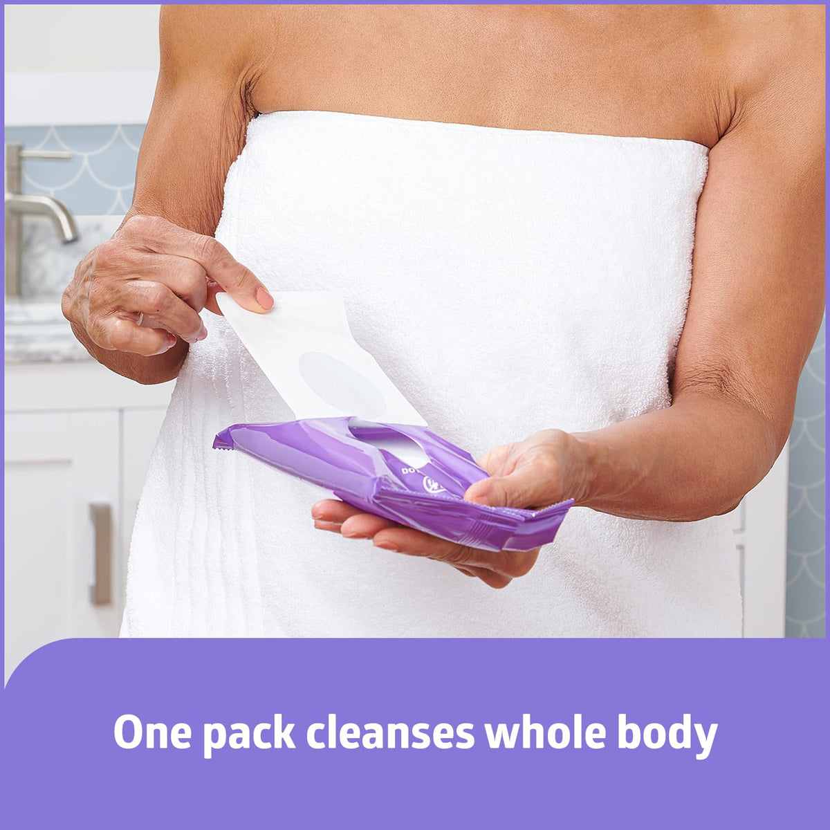Medline ReadyBath Select Thick Adult Bath Wipes, 240 Wipes (8 Wipes, 30 Packs), Unscented, No Rinse Formula with Aloe, Shower Wipes for Sensitive Skin, Hypoallergenic & Alcohol-Free, 8 x 8 Inch