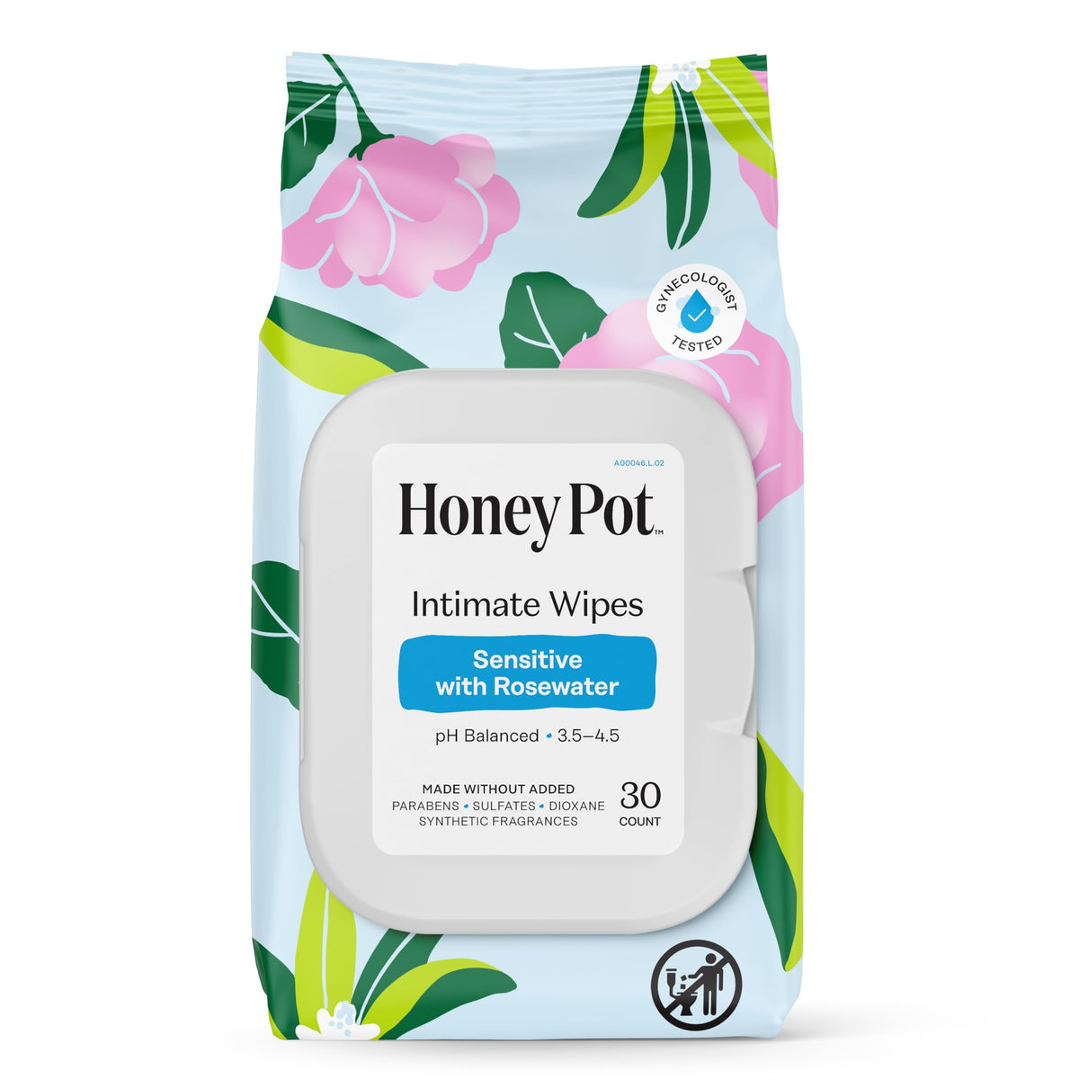 The Honey Pot Company - Feminine Wipes - Sensitive - Individually Wrapped