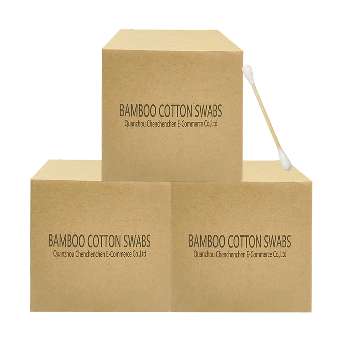Cotton Swabs with Wooden Sticks/Biodegradable Cotton Buds 2400pcs
