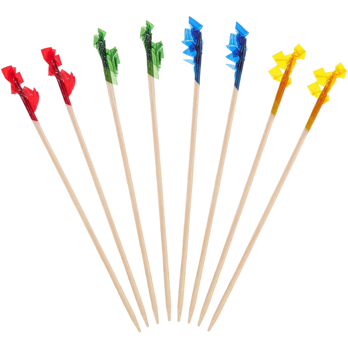 4 Inch Wood Frill Picks Toothpicks,2800 Pcs Cocktail Picks Sandwiches Picks