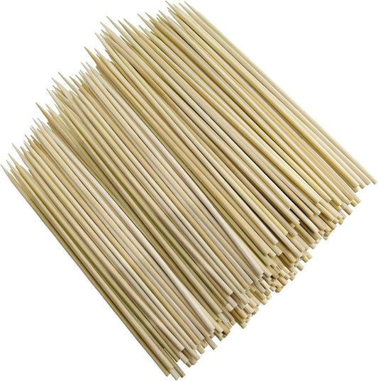 4-Inch Natural Bamboo Toothpicks & Skewers 1250-Count | Extra-Long Wooden Picks for Appetizers, Charcuterie Boards, BBQ, Cocktails, Fruit Kabobs, DIY Crafting