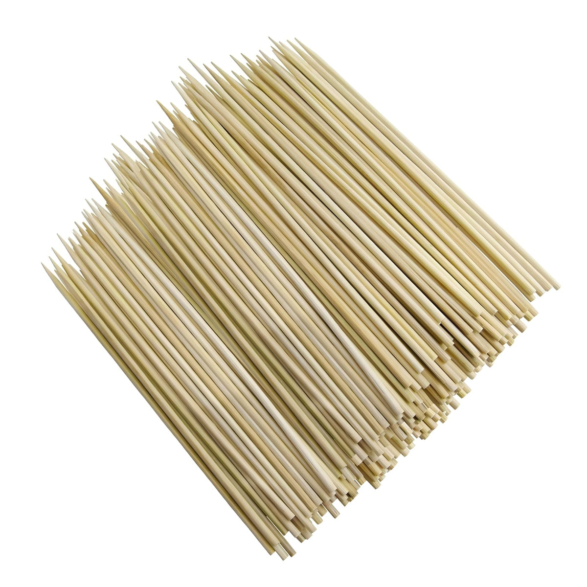 4-Inch Natural Bamboo Toothpicks & Skewers 1250-Count | Extra-Long Wooden Picks for Appetizers, Charcuterie Boards, BBQ, Cocktails, Fruit Kabobs, DIY Crafting