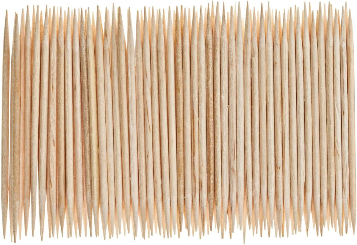 5000 Count White Birch Wood Double Point Toothpicks (NOT Bamboo)
