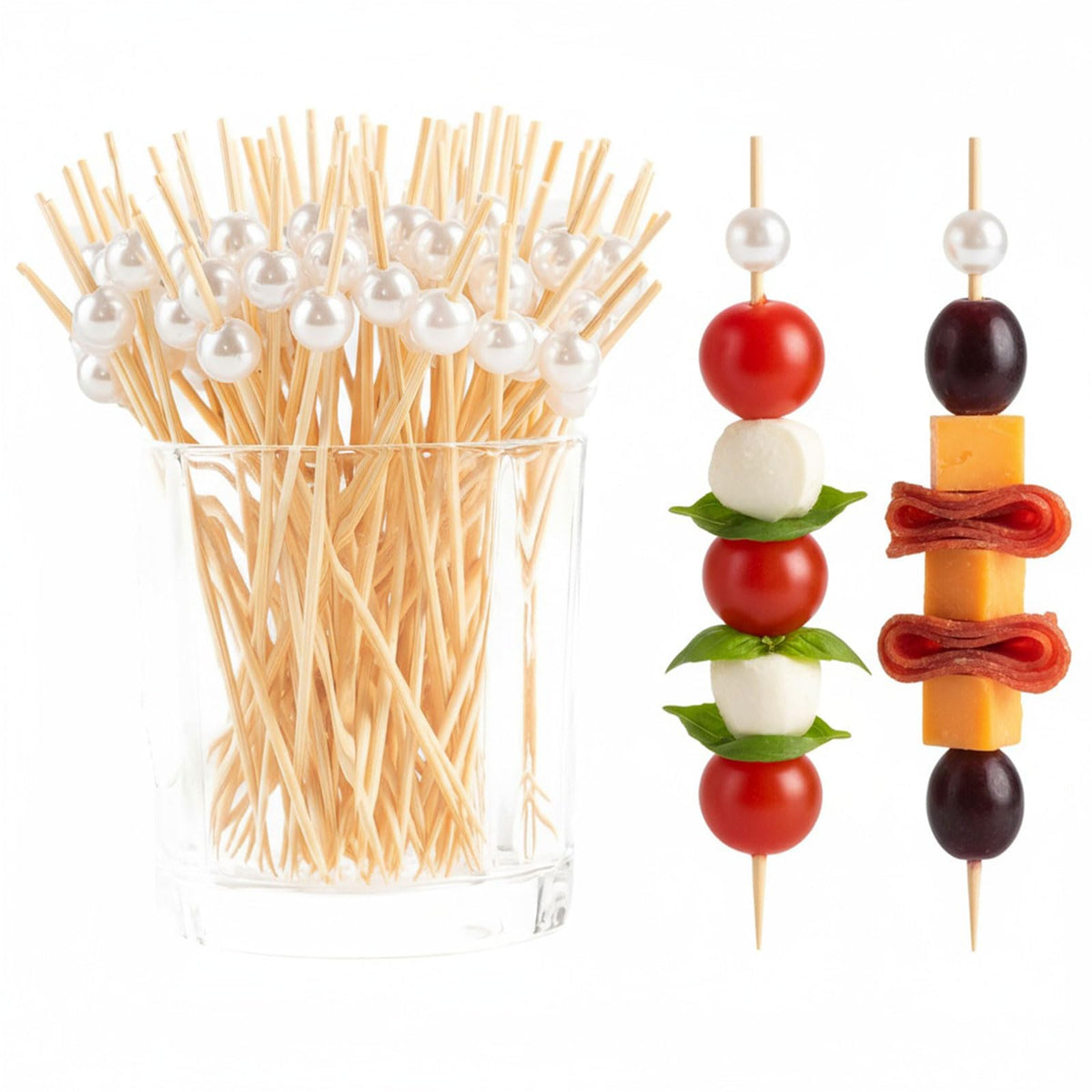 200 Pcs Gold Heart Cocktail Skewers, Wedding Cocktail Picks