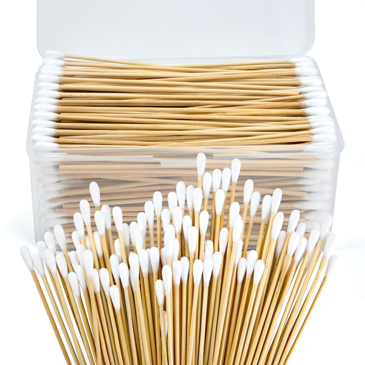 1000 Count 6 Inch Round-tip Long Cotton Swabs with Durable Stem