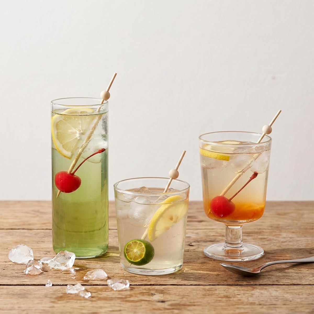 1000 Pcs Cocktail Picks, 4.7 Inch Wooden Fancy Toothpicks for Appetizers