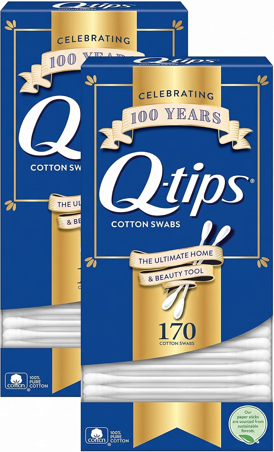 Q-Tips Cotton Swabs, 170 Count, 4-Pack