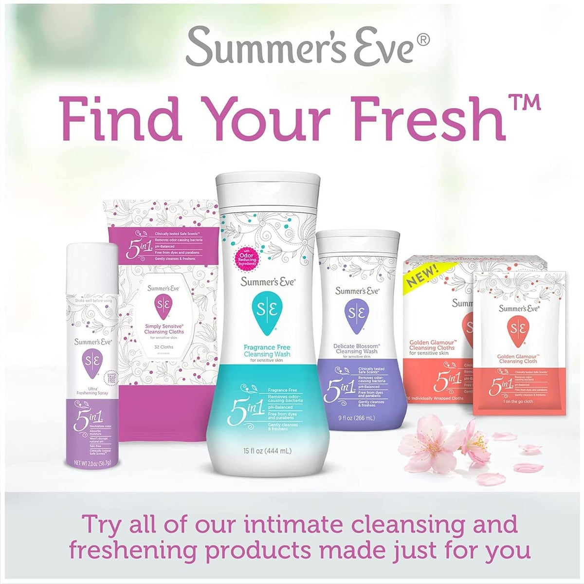 Summer's Eve Refreshing Feminine Wipes, Blissful Escape, 32 Count, 4 Pk