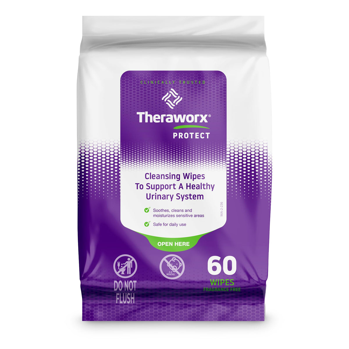 Theraworx Protect Cleansing Wipes - 60 Count (1 pack)