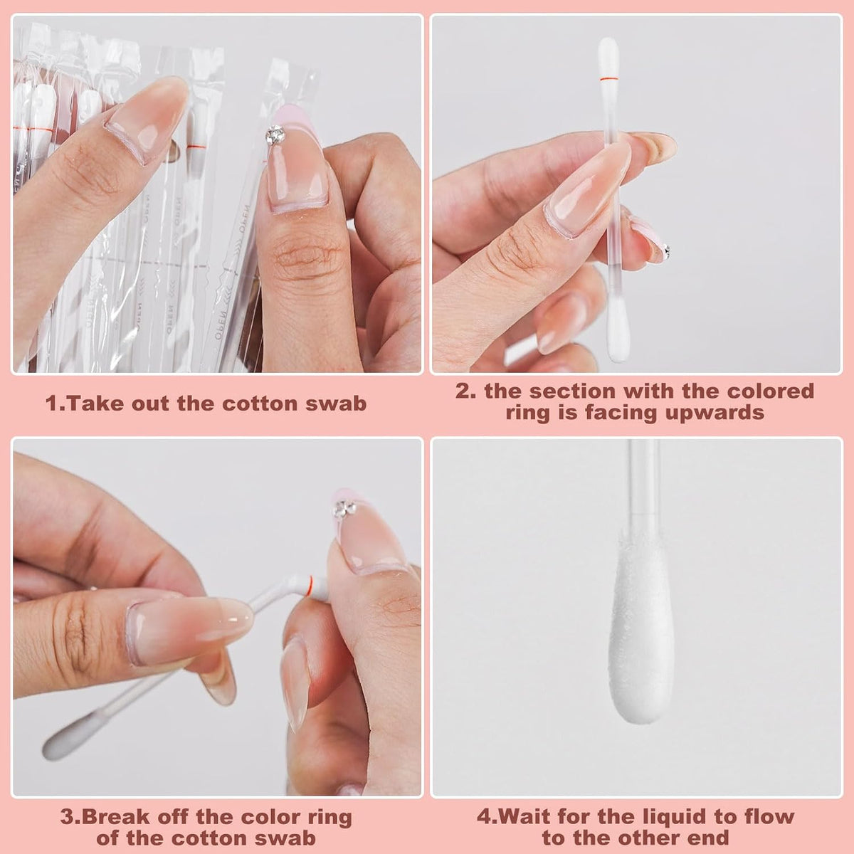 200 Cotton Swabs,Cotton Makeup Remover Swabs,Eye & Lip Sticks Remover