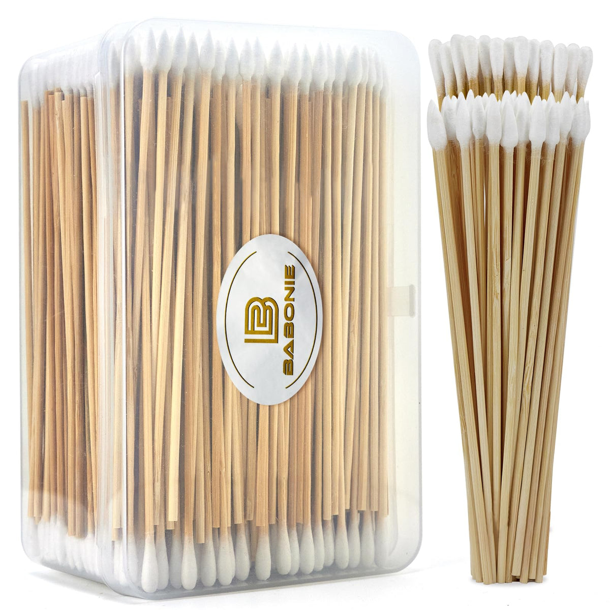 Gun Cleaning Swabs, FSC Bamboo Handle, 6-Inch Lint-Free Swabs