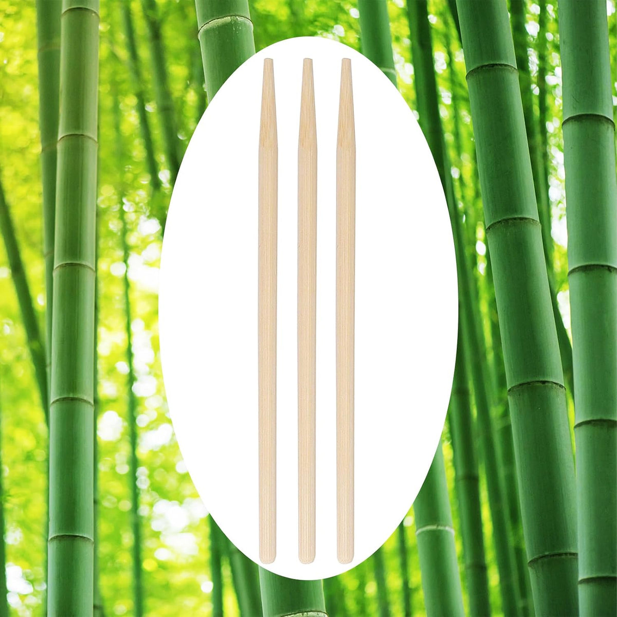 Yesland 1000 Pack Candy Apple Sticks - 5.5 Inch 5mm Sturdy Bamboo Sticks for Caramel - Wooden Skewer Sticks for BBQ, Corn Dog, Corn Cob, Cookie, Lollipop & Kabob