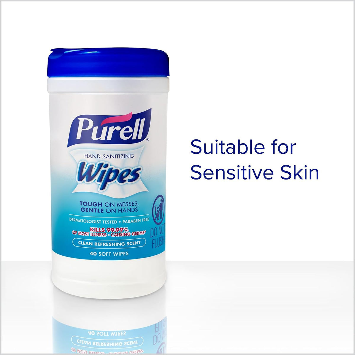 Purell Hand Sanitizing Wipes Canister, Clean Scent, 6pk x 40ct, 9120-06-CMR