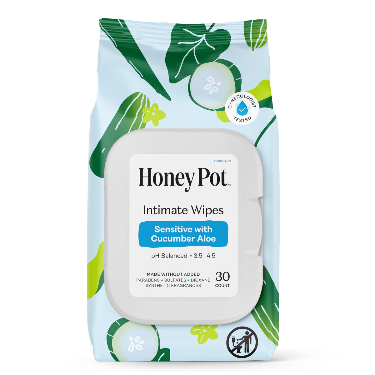 The Honey Pot Company - Feminine Wipes - Sensitive - Individually Wrapped