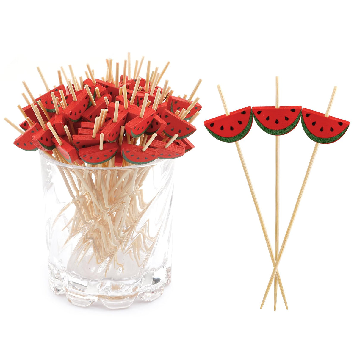 400pcs 4.7inch Cocktail Toothpicks For Drinks Appetizer Toothpicks Decorative Toothpicks Cocktail Sticks For Garnish Toothpicks Wooden White Pearl Party Toothpicks For Homecoming, Bachelor Party