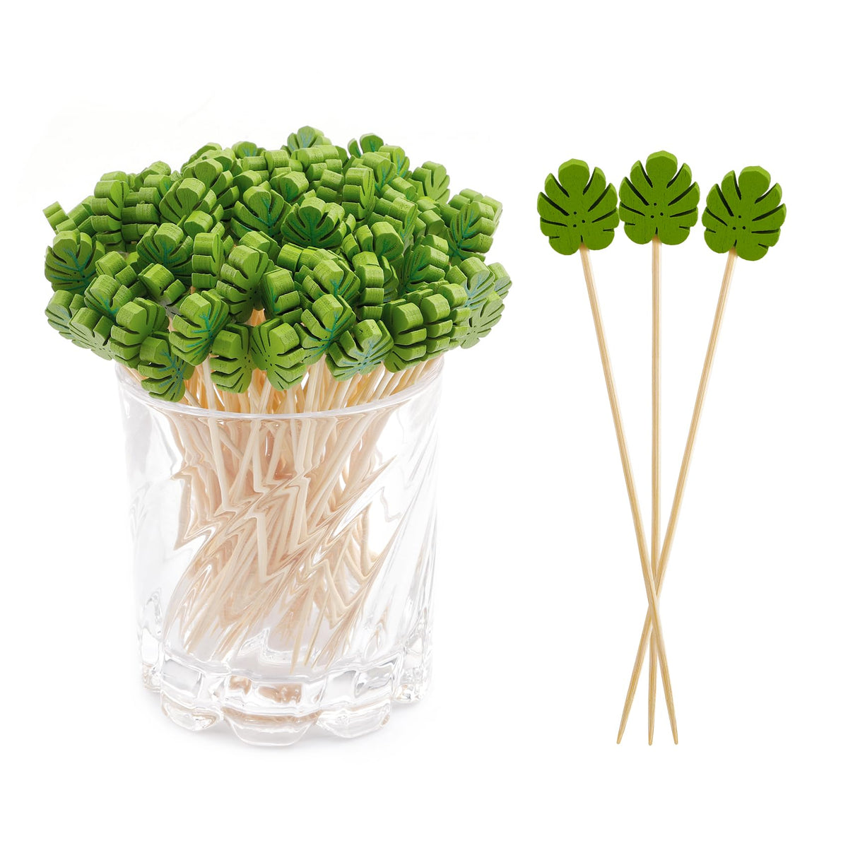 400pcs 4.7inch Cocktail Toothpicks For Drinks Appetizer Toothpicks Decorative Toothpicks Cocktail Sticks For Garnish Toothpicks Wooden White Pearl Party Toothpicks For Homecoming, Bachelor Party