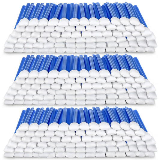 Dunzy 300 Pcs Foam Cleaning Swabs, Blue Rectangle Sponge Tips for Printers