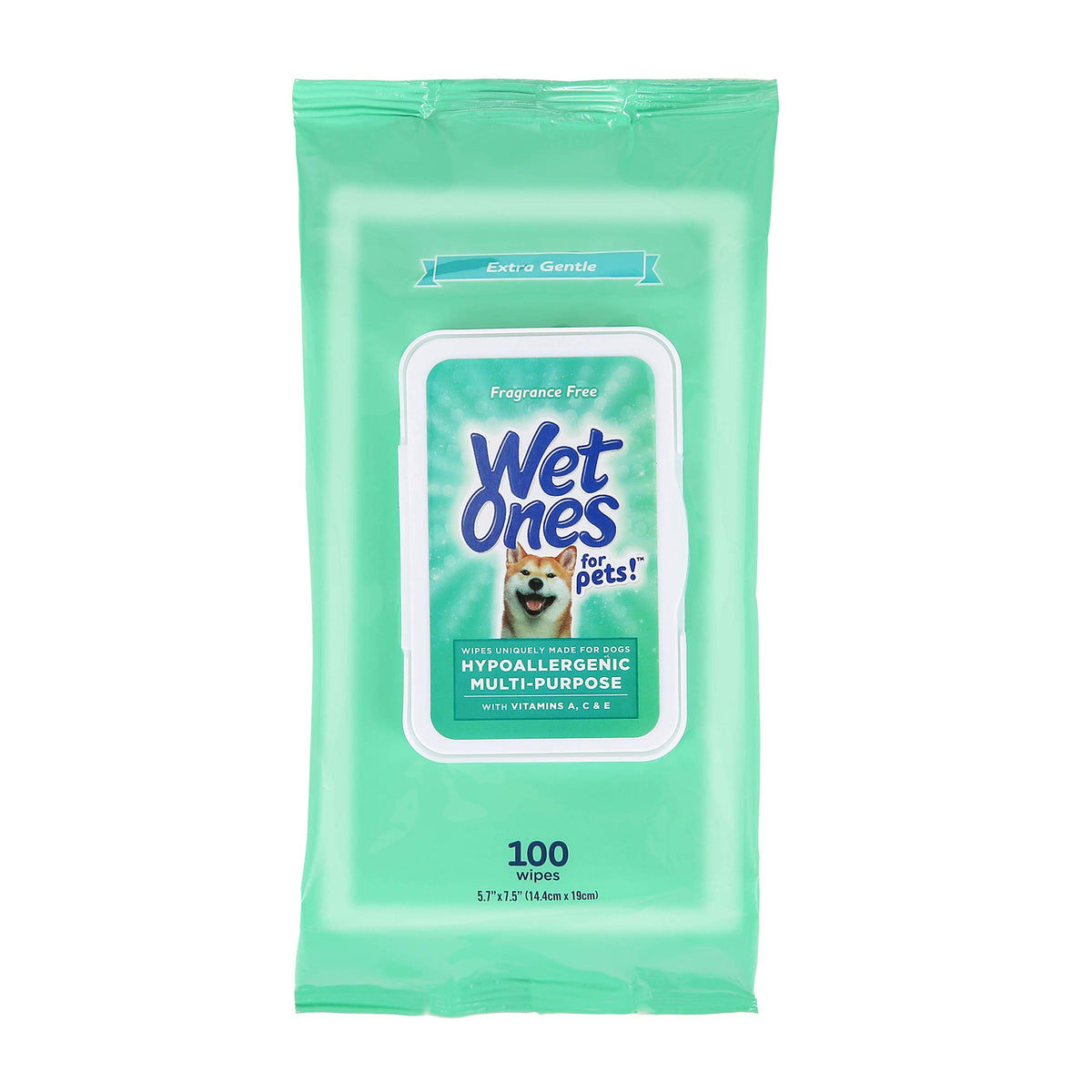 Wet Ones for Pets Hypoallergenic Dog Wipes with Vitamins, 100 Count, 3-Pk