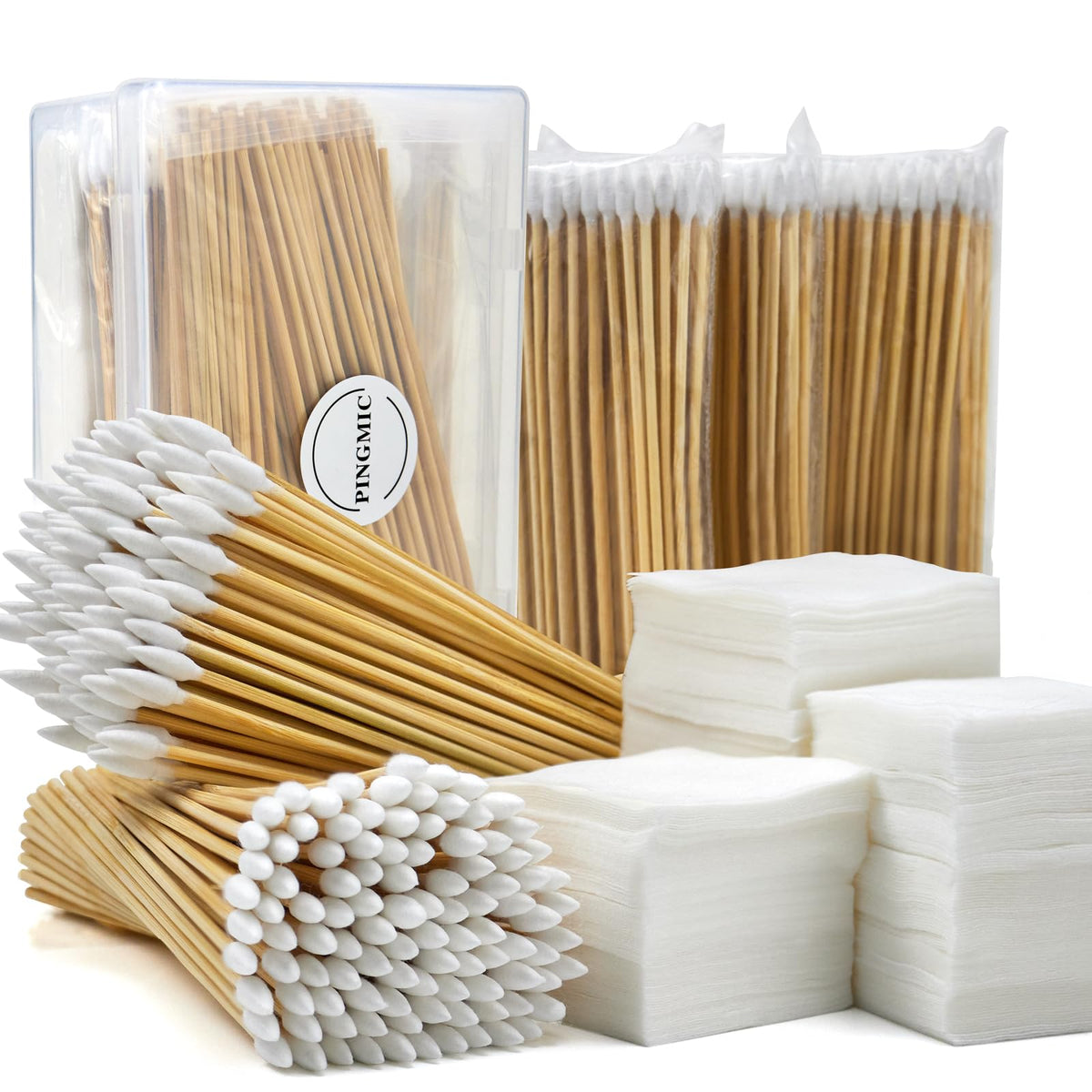 Gun Cleaning Supplies - Gun Cleaning Patches and Long Cotton Swabs Set