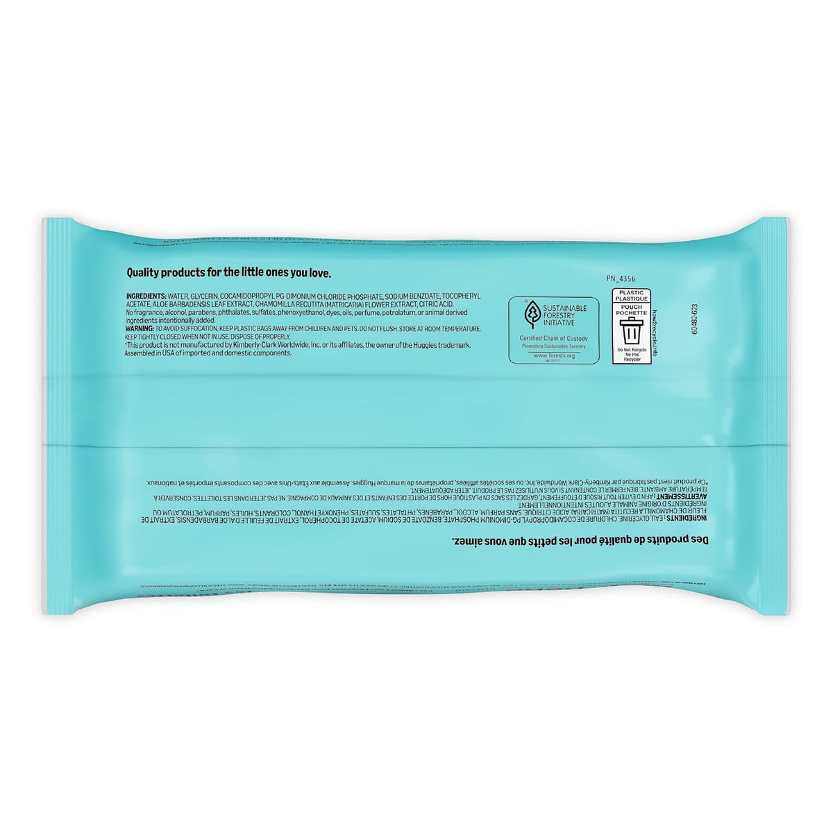 Amazon Basics Gentle Baby Wipes, Formulated Without Fragrance, Hypoallergenic, 600 Count Total (6 Packs of 100 Count Each)