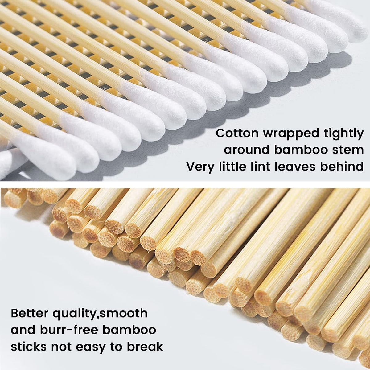 PINGMIC Gun Cleaning Swabs, 6" Long Cotton Swab