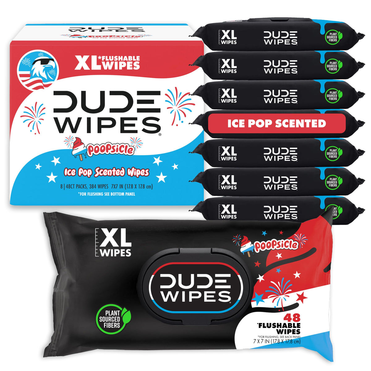 DUDE Wipes Morning Grind Adult Flushable Wipes, Coffee Scented, 144 Count
