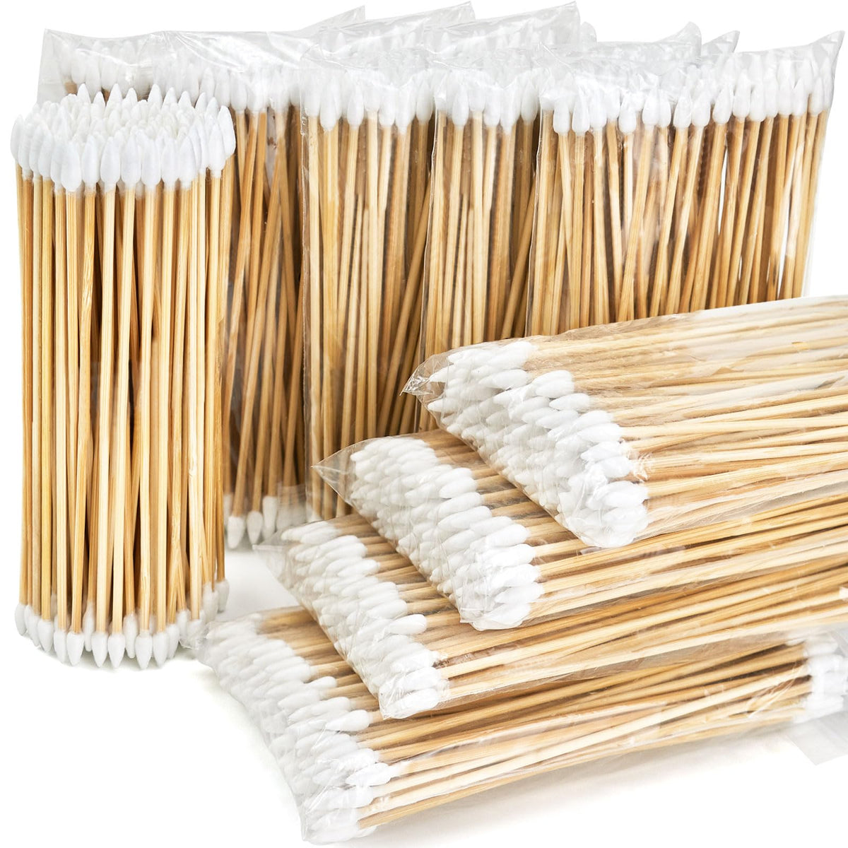 900/400PCS Double-Ended 6" Pointed Gun Cleaning Swabs
