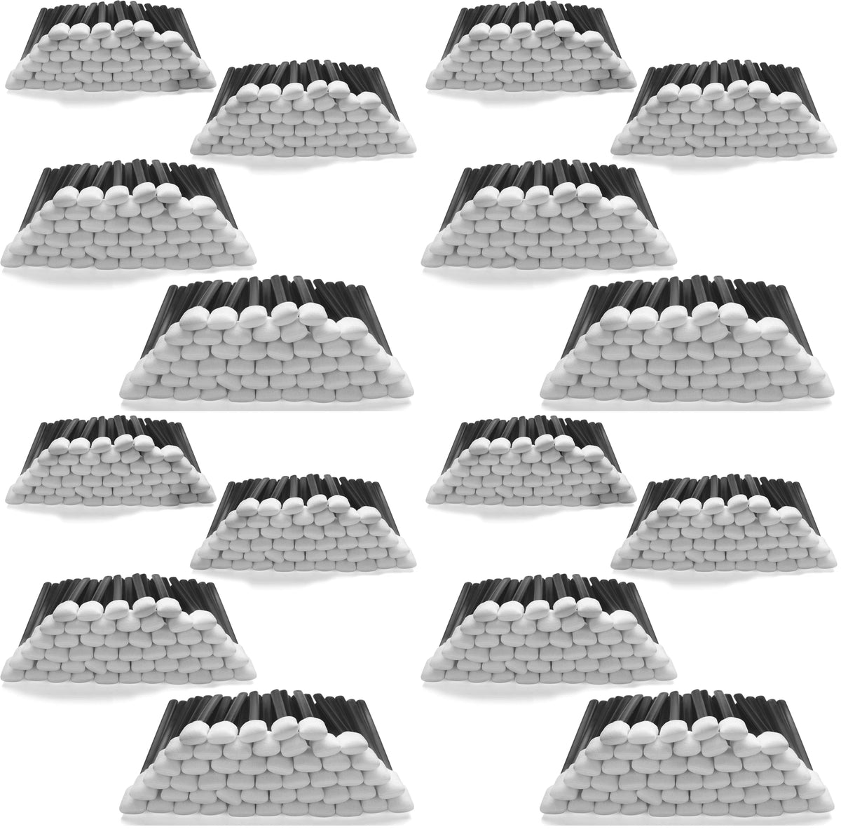 AAwipes Foam Cleaning Swab Sticks (200 pcs Large Rectangular Foam Tips, 5.25", Orange) Cleanroom Cleaning Swab Sponge Stick for Inkjet Printer, Optical Instruments