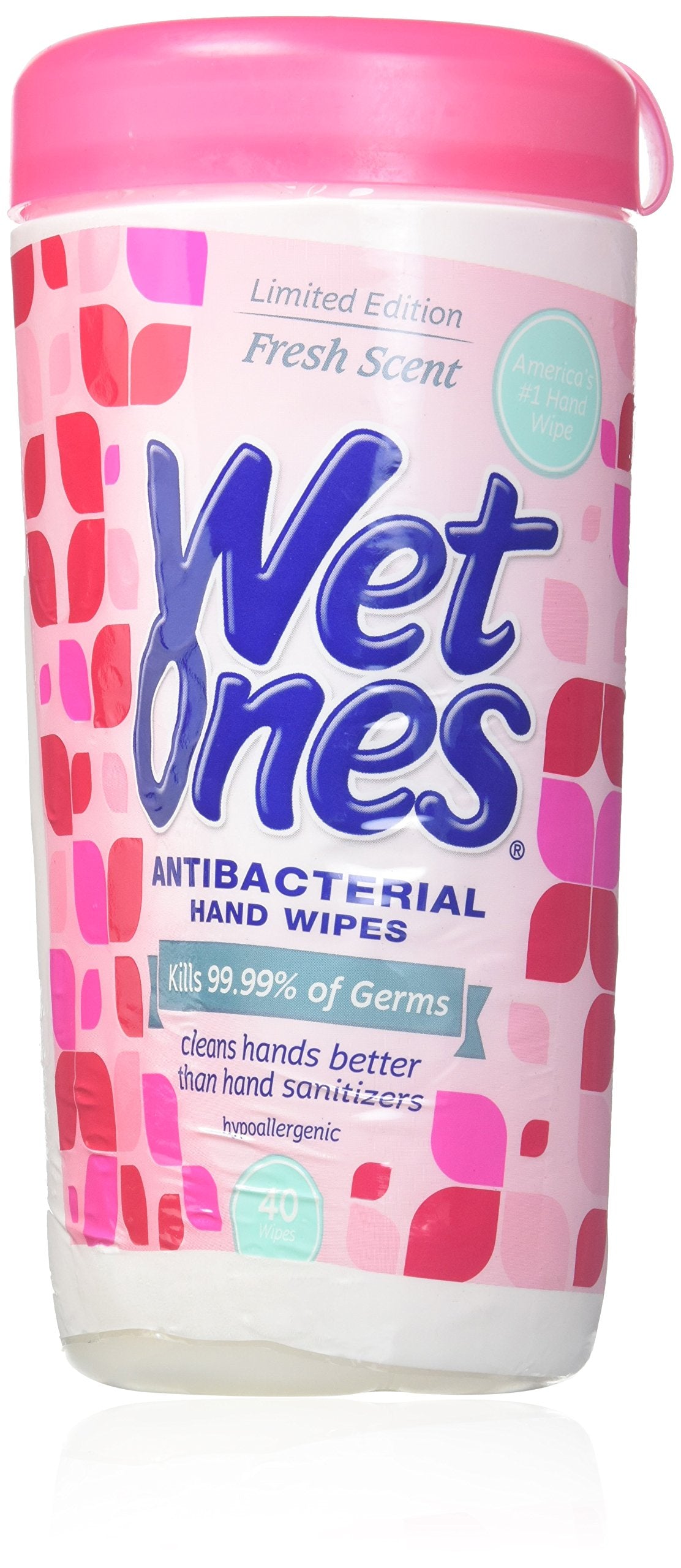 Wet Ones Antibacterial Hands Wipes, Citrus 40 Each (Value Pack of 3)