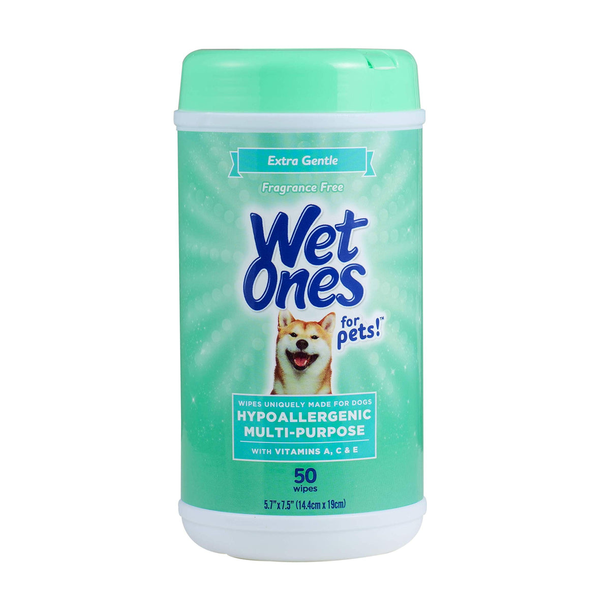 Wet Ones for Pets Hypoallergenic Dog Wipes with Vitamins, 100 Count, 3-Pk