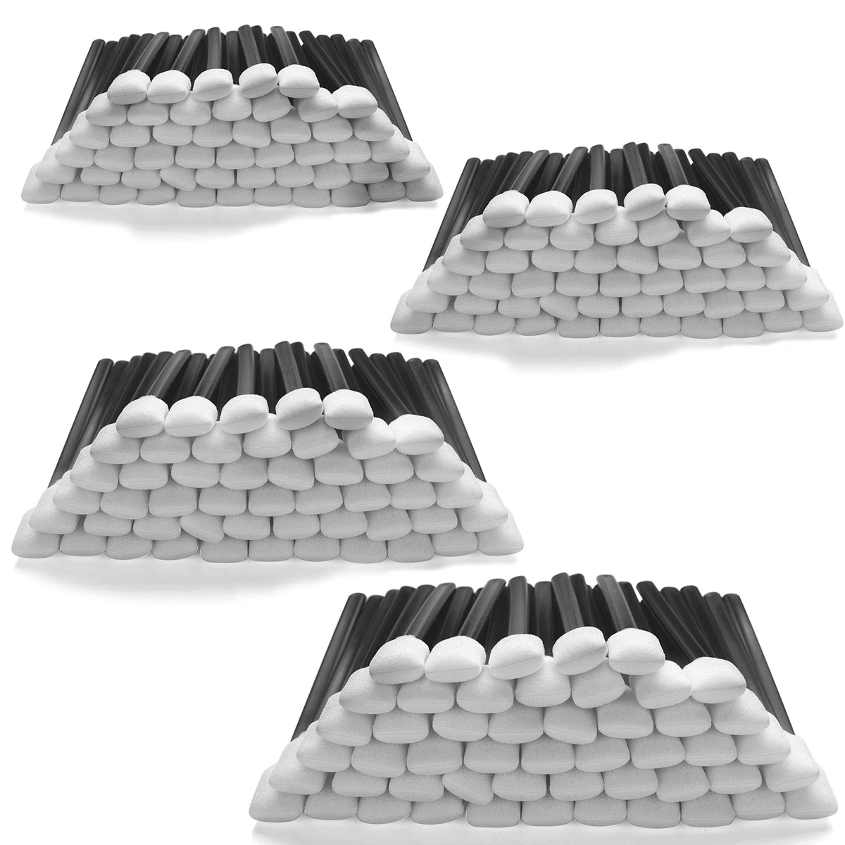 AAwipes Foam Cleaning Swab Sticks (200 pcs Large Rectangular Foam Tips, 5.25", Orange) Cleanroom Cleaning Swab Sponge Stick for Inkjet Printer, Optical Instruments