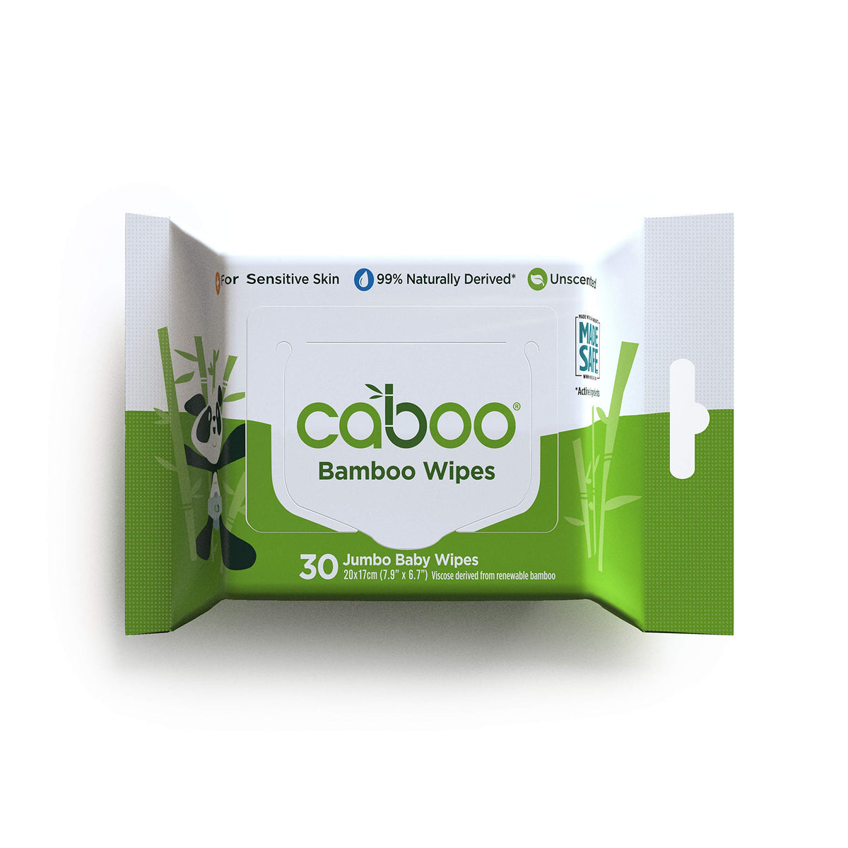 Caboo Tree Free Baby Wipes, Unscented, 72 Wipes Per Pack, 216 Total