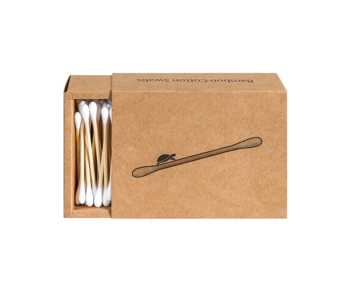 Sea Turtle Bamboo Cotton Swabs (1000 Count) - Vegan, Eco Friendly, Organic, Double Tips, Wooden Ear Sticks, All Natural 100% Biodegradable Cotton Buds