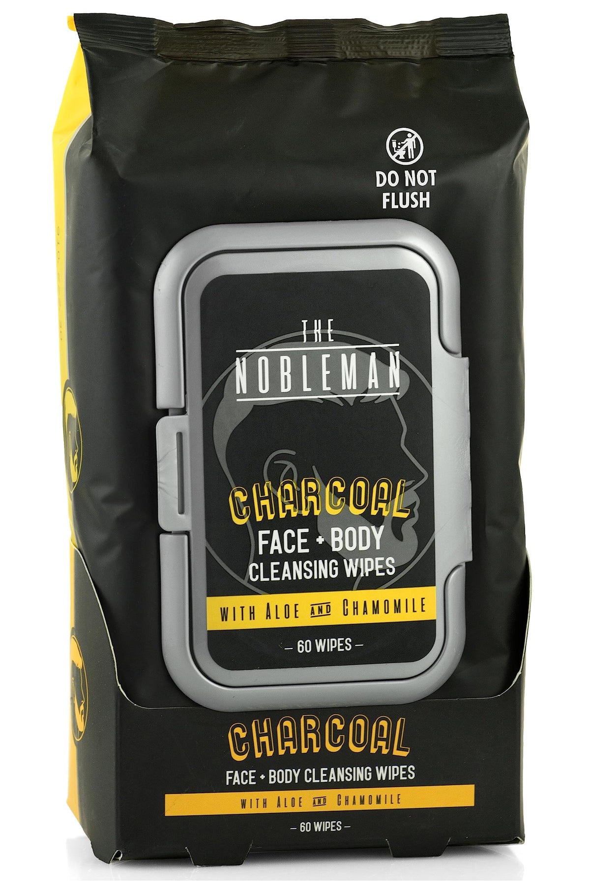 Men's Charcoal Face + Body Cleansing Wipes - 4 Pack (120ct)