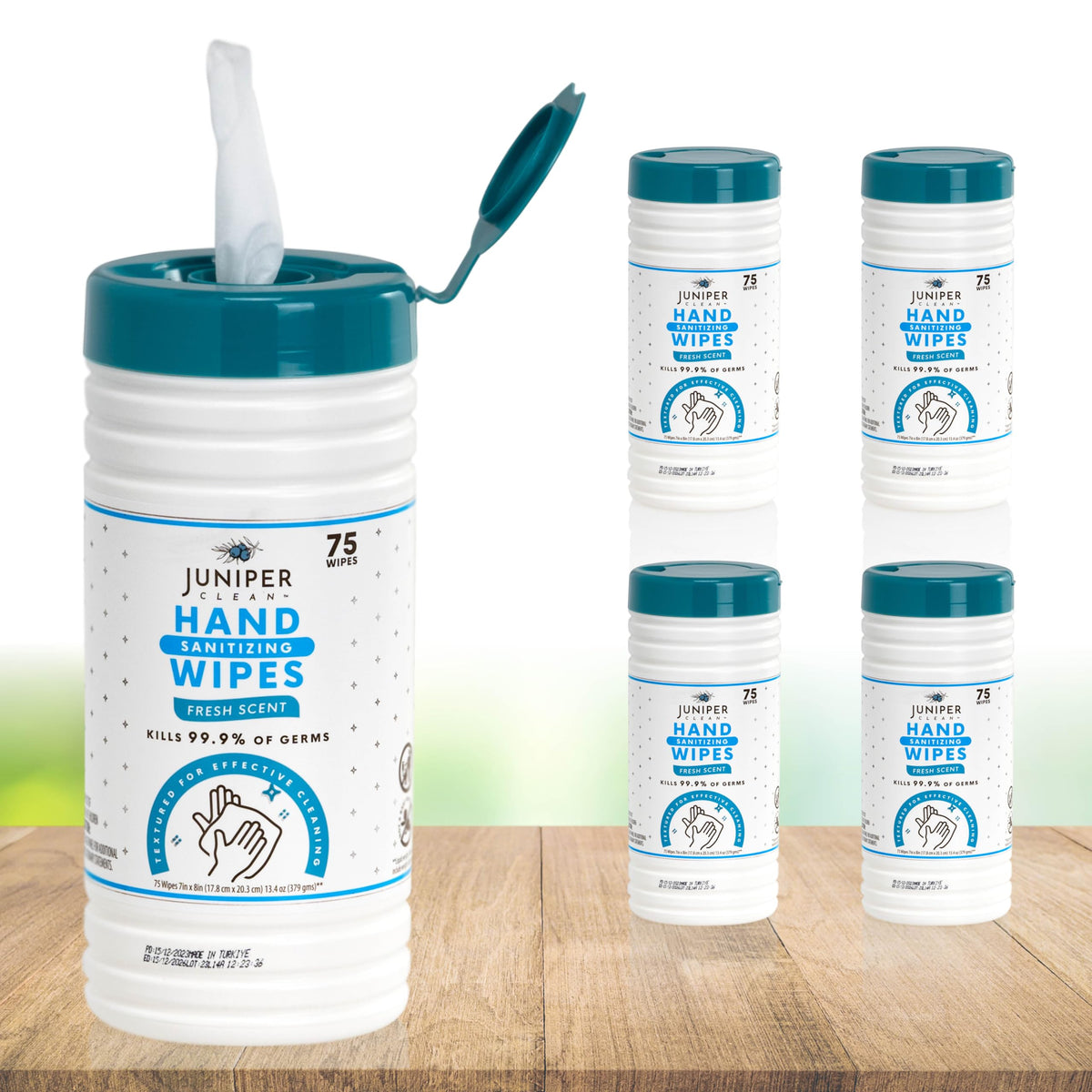 Juniper CLEAN Hand Sanitizing Wipes, 432 Count Soft Flow (Pack of 6)