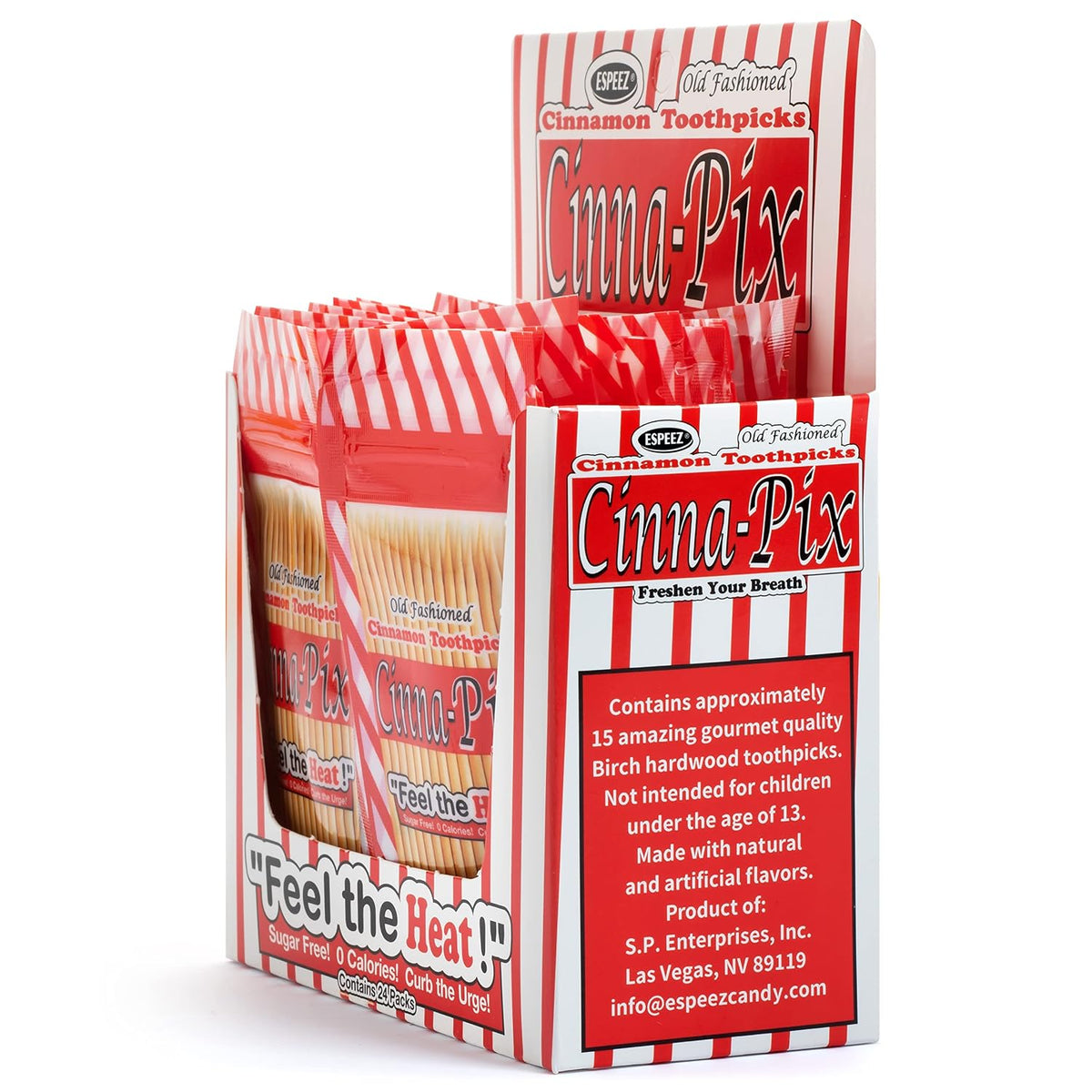 Cinna-Pix Old Fashioned Cinnamon Toothpicks, 24 Count