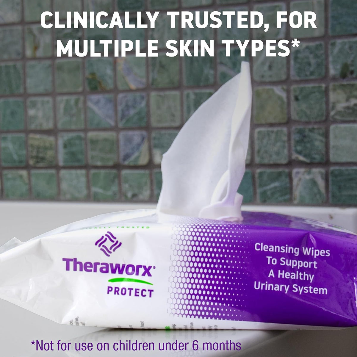 Theraworx Protect Cleansing Wipes - 60 Count (1 pack)